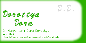 dorottya dora business card